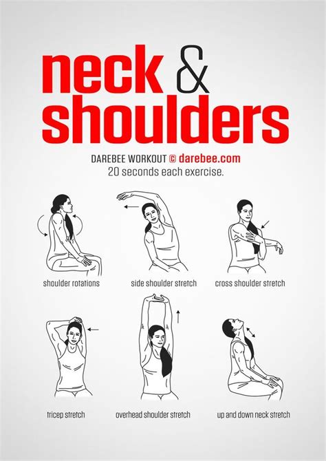 Neck & Shoulders Workout by DAREBEE #darebee #workout #fitness We are want to say thanks if you ...