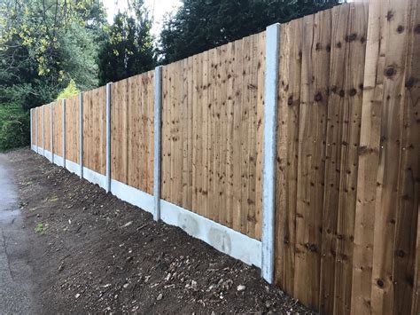 Concrete Post and Timber Panel Fencing | Hodges & Lawrence Ltd