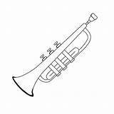 Trombone Coloring Page sketch template