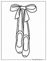 Ballet Shoe Coloring Pages sketch template