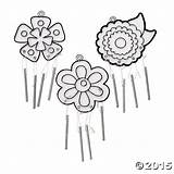 Chimes Template Coloring Sketch Page sketch template