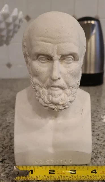 ARISTOTLE GREEK PHILOSOPHER Scientist Handmade Bust Head Statue Sculpture 7" $39.95 - PicClick
