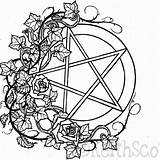 Pentacle Coloring Page sketch template