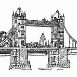 Bridge Coloring Page sketch template