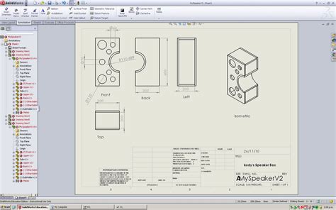 Solidworks Engineering Drawing at GetDrawings | Free download