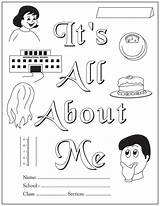 All About Me My Favorite Things Sketch Coloring Page sketch template