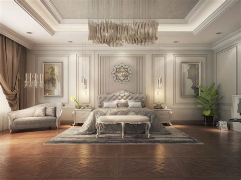 Realistic classic master bedroom design 3D model - TurboSquid 1516392