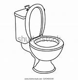Flush Toilet Page Coloring Pages sketch template