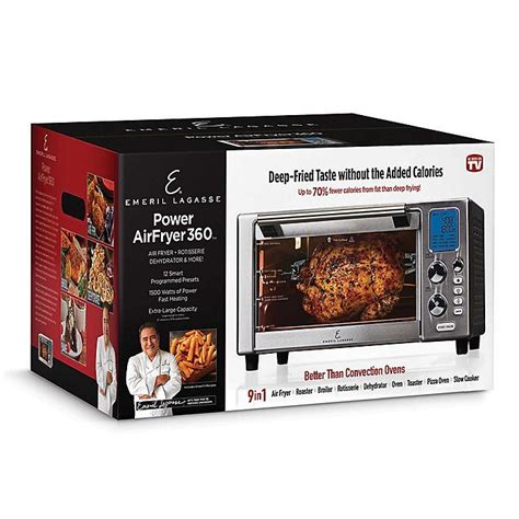 Emeril™ Lagasse 360 Power Air Fryer in Silver | Bed Bath & Beyond ...