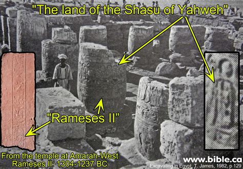 Soleb Temple Cartouche: "The Shashu of Yahweh's Land" 1396-1358 BC They're Digging up Bible Stories!