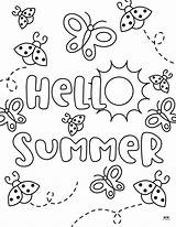 Easy Printable Coloring Pages Summer sketch template