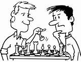 openclipart圖庫：Chess coloring Book / Dibujo Ajedrez Para Colorear  8 sketch template