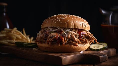 Barbecue Pork Pulled Sandwich Stock Illustrations – 234 Barbecue Pork Pulled Sandwich Stock ...