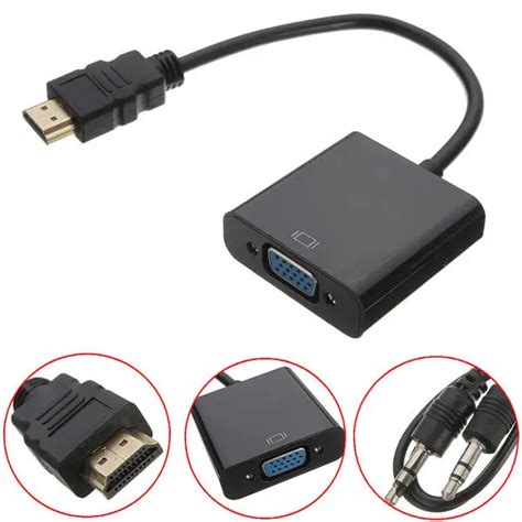 HDMI to VGA Adapter Cable HDMI to VGA Converter Adapter for PS3 PS4 ...