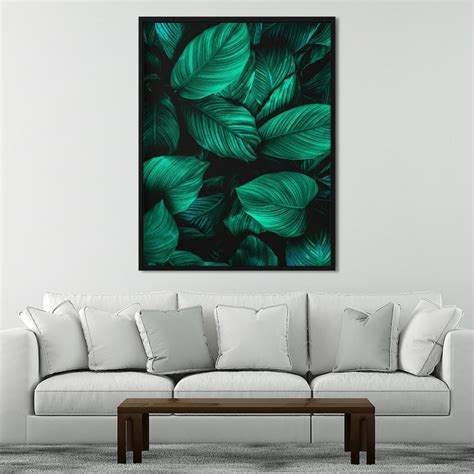 Green Tropical Leaves Canvas Wall Art Print | Canvas4wall – Canvas4walls