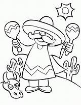 Mexican Coloring Pages Free sketch template