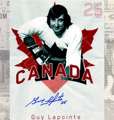 Guy Lapointe Team Canada 1972 Summit Series Autographed 8×10 – jlbsportrarities