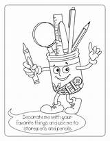 Coloring Pages Of School Supplies sketch template