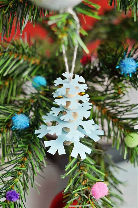 Paper Snowflake Tree Ornaments - Paper Snowflake Template