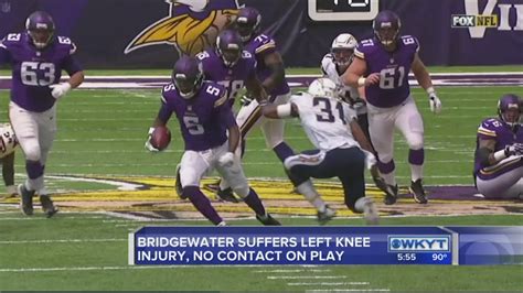 Bridgewater suffers knee injury - YouTube