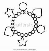 Bracelet Coloring Page Pages sketch template