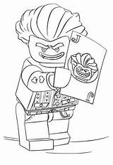 Coloring Lego Joker Batman Pages Arkham Asylum Movie Printable Kids  sketch template