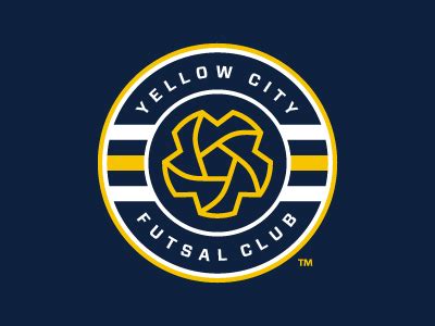 Yellow City Futsal Club | Football logo design, Sports graphic design ...