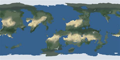 Map of Kerbin from Kerbal Space Program with more realistic climates ...