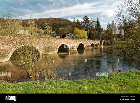 Old saale bridge euerdorf hi-res stock photography and images - Alamy