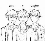 Jimin From BTS Coloring Page  Free Printable Pages For Kids sketch template