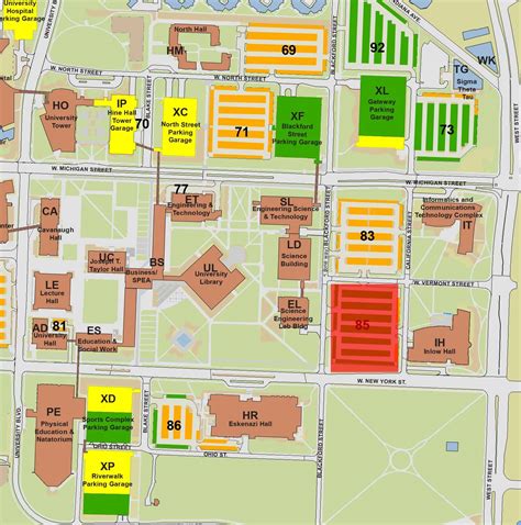 Iupui Campus Map Parking - Dannie Elisabeth