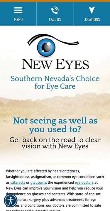 Cataract Surgery Ophthalmology Website Design Las Vegas NV | Rosemont Media