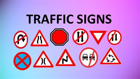 LEARN TRAFFIC SIGNS | ROAD SIGNS WITH MEANINGS FOR KIDS AND ALL - YouTube