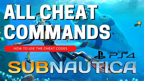 SUBNAUTICA CHEATS - PS4 & PS5 - YouTube