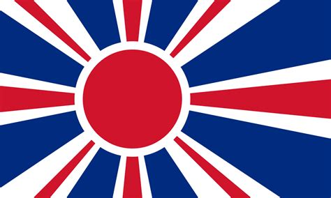 Flag of the British-Japanese Empire | Flag art, Japanese flag, Historical flags