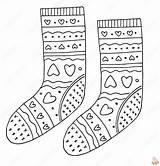 Printable Socks Coloring Pages Free For Kids And Adults sketch template