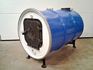 55 Gallon Metal Drum Wood Burning Barrel Stove Heater | eBay