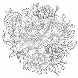 The Alluring World Of Adult Coloring Pages Flowers sketch template