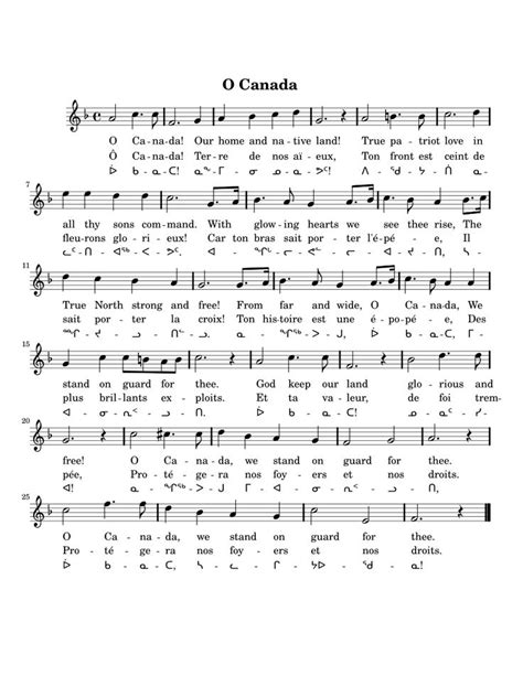 O Canada - Wikipedia | O canada lyrics, Canadian national anthem, O canada