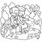 Grandparents Coloring Page Printable sketch template