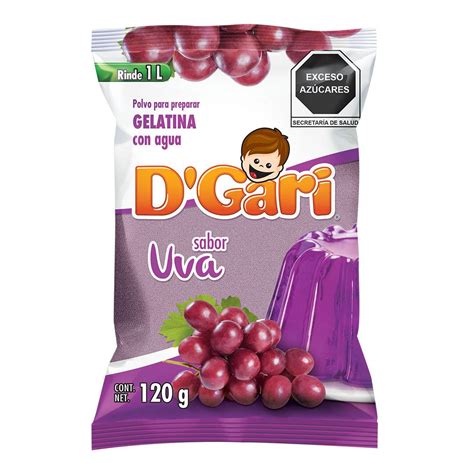 D'Gari Gelatina Uva de Agua 120g