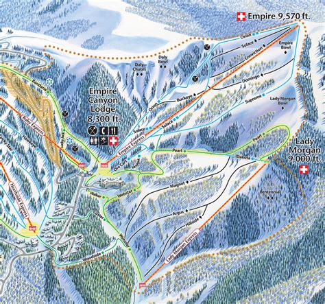 Utah Ski Maps | Deer Valley Ski Resort Trail Map