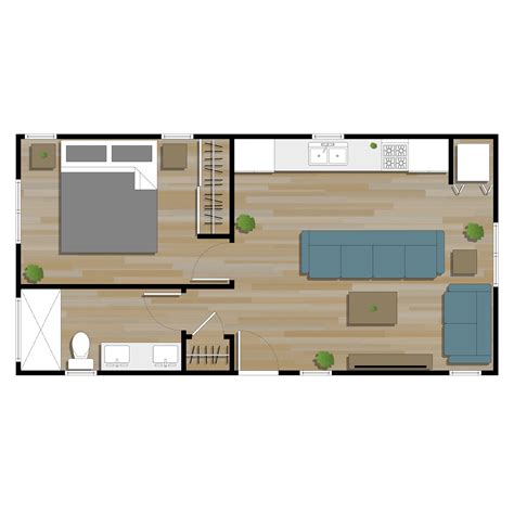 Casita Model 15X30 Plans in PDF or CAD - Casita Floor Plans