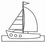Simple Sailboat Coloring Page  Free Printable Coloring Pages For Kids sketch template
