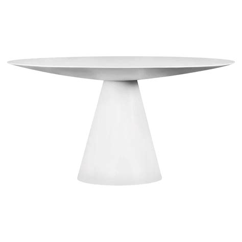 White Round Dining Table For Sale at 1stDibs