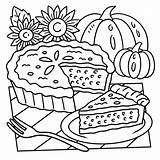 Pie Coloring Pages sketch template