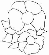 Rose Coloring Pages Simple Flower Drawing  Follow Along To Learn sketch template