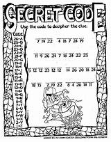 Printable Coloring Pages Of Secret Codes Sketch Page  sketch template