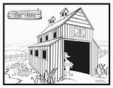 Printable Barn Coloring Pages sketch template