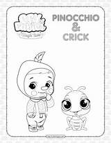 Printable Cry Babies Pinocchio Crick Coloring Sheet sketch template